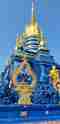 Blue Temple Gold and Blue Stupa in Chiang Rai