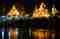 Pasak River Tour riverside temple at night