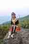 Phu Chi Fa Forest Park local hilltribe girl