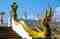 Wat Phrathat Doi Wao golden Naga staircase