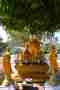 Wat Phrathat Doi Wao Golden Seated Buddha under Bodhi tree