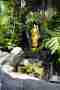 Golden Mount Temple Garden and Golden Monk